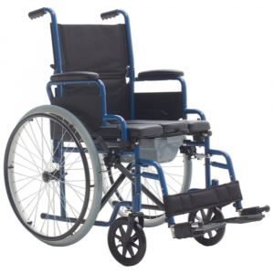 Складаний інвалідний візок із санітарним оснащенням OSD-BST-45, фото №1