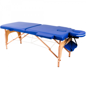 Деревянный складной массажный стол (2 секции) SMT-WT021, фото №1