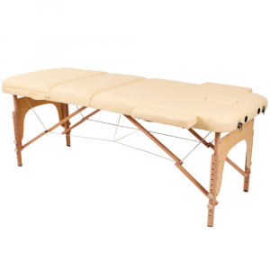 Деревянный складной массажный стол (3 секции) SMT-WT036, фото №3