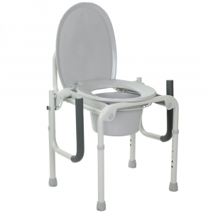 Стальной стул-туалет с откидными подлокотниками OSD-2108D, фото №4