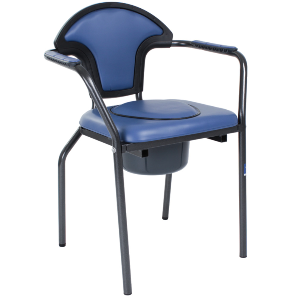 Складаний сталевий стілець-туалет «NEW OPEN» з м'яким сидінням 30051