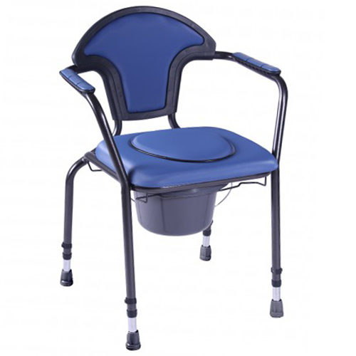 Сталевий стілець-туалет «NEW OPEN» з м'яким сидінням 30102